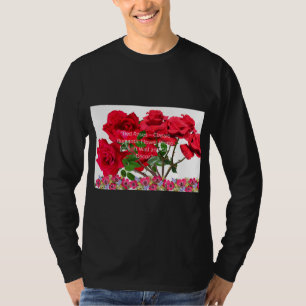 Camiseta Imagem Natural de Flor de Rosa - Jardim Botânico