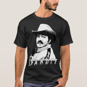 Camiseta Imagem preta Smokey e o bandit carro arte de filme