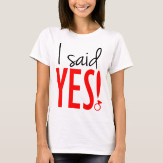 Camiseta imagem que eu disse sim