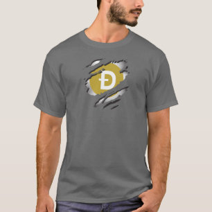 Camiseta Imagem rasgada de doogecin com a Revelação do lo