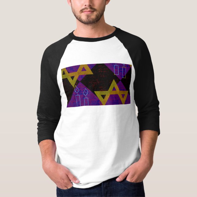 Camiseta Imagem temática de Hanukkah da SlipperyJoe's amare (Frente)
