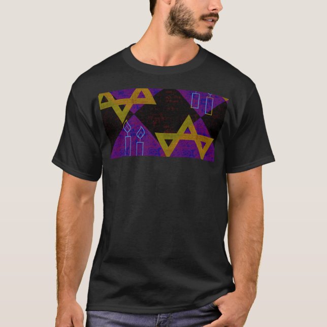 Camiseta Imagem temática de Hanukkah da SlipperyJoe's amare (Frente)