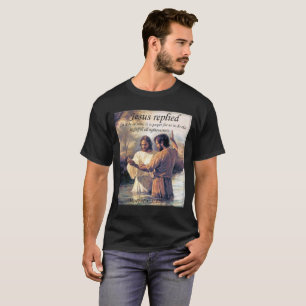 Camiseta Imagem uma do baptismo do Jesus Cristo