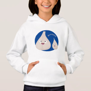 Camiseta Imagem vegetal do desenho animado de alho cúprico