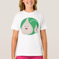 Imagem vegetal do desenho animado de alho cúprico