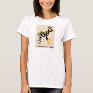 Camiseta Imagens animais selvagens africanas ameaçadas por