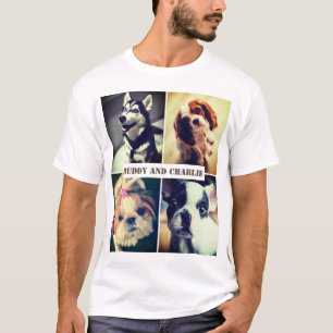 Camiseta Imagens de animais de estimação personalizadas
