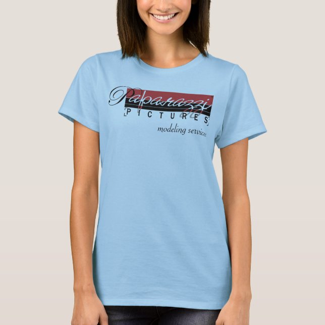 Camiseta Imagens dos paparazzi que modelam serviços (Frente)