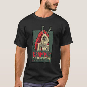 Camiseta Imagens Legendárias Krampus Poster Vintage
