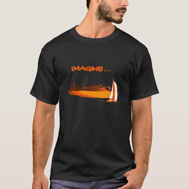 Camiseta Imagina your vida - imagina a tua vida (Frente)
