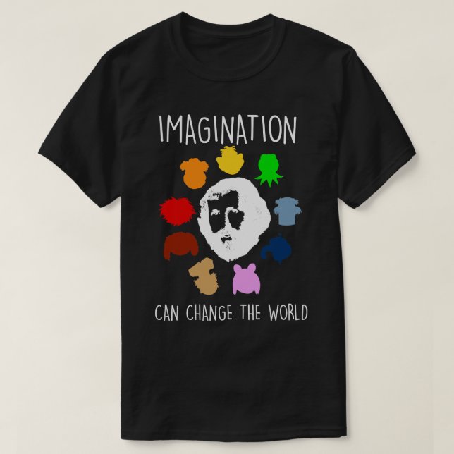 Camiseta Imaginação de Jim Henson (Frente do Design)