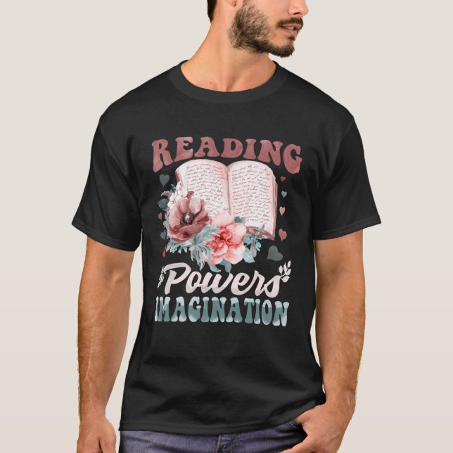 Camiseta Imaginação de Poder de Leitura (Frente)