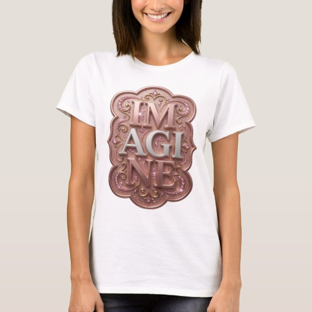 Camiseta IMAGINE Clean Gold (Frente)