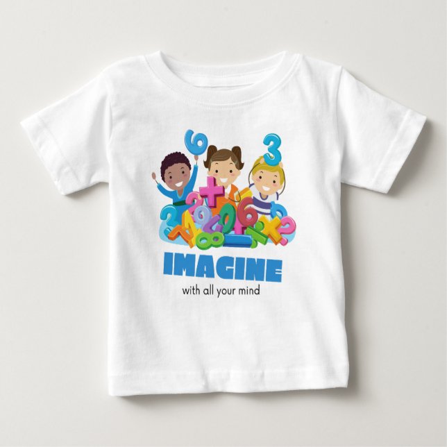 Camiseta Imagine com toda a sua mente (Frente)