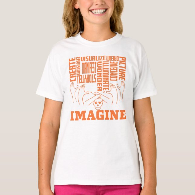 Camiseta Imagine - Design ASL (Frente)