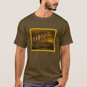Camiseta Imagine fantasia Lua inspiracional