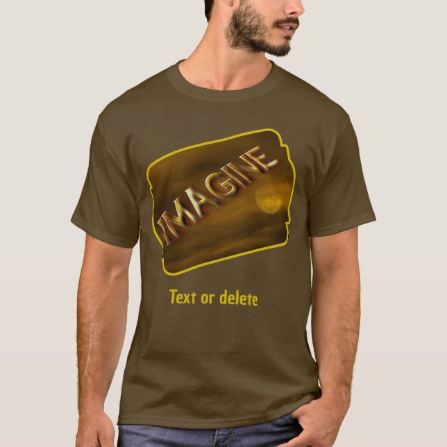 Camiseta Imagine Fantasy Moon Inspirational  (Frente)
