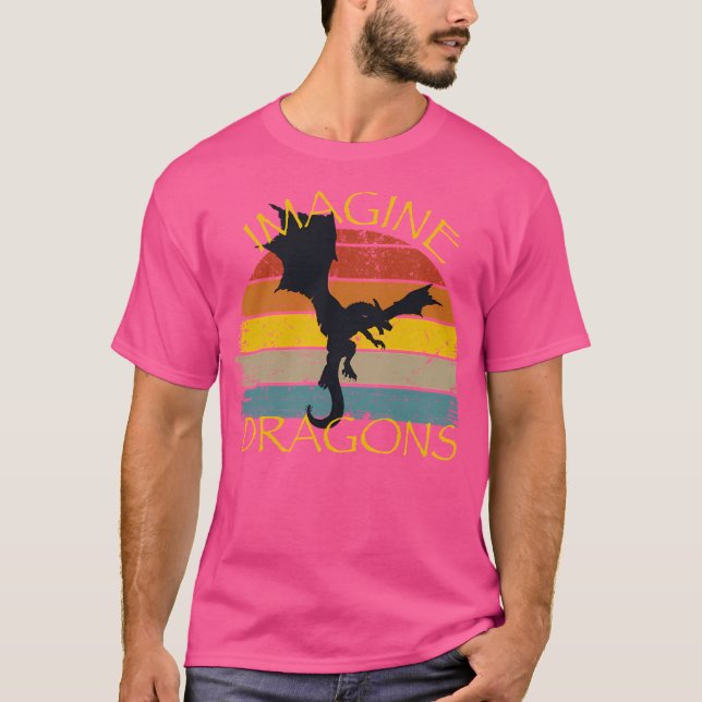 Camiseta Imagine o estilo do dragão fantasma (Frente)