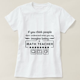 Camiseta Imagine Ser Professora De Matemática