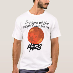 Camiseta Imagine Todas as Pessoas Vivendo .