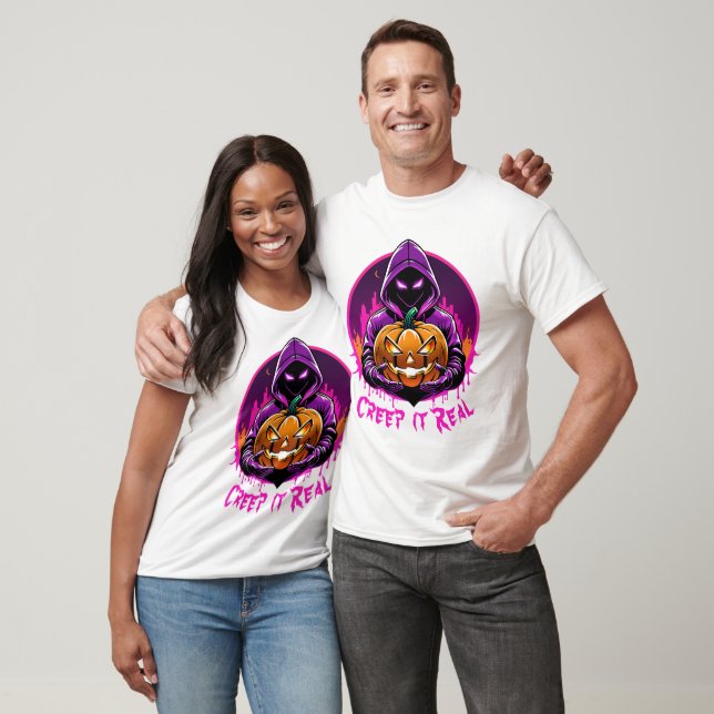 Camiseta Imaginem o Halloween Real, Horror (Unissex)