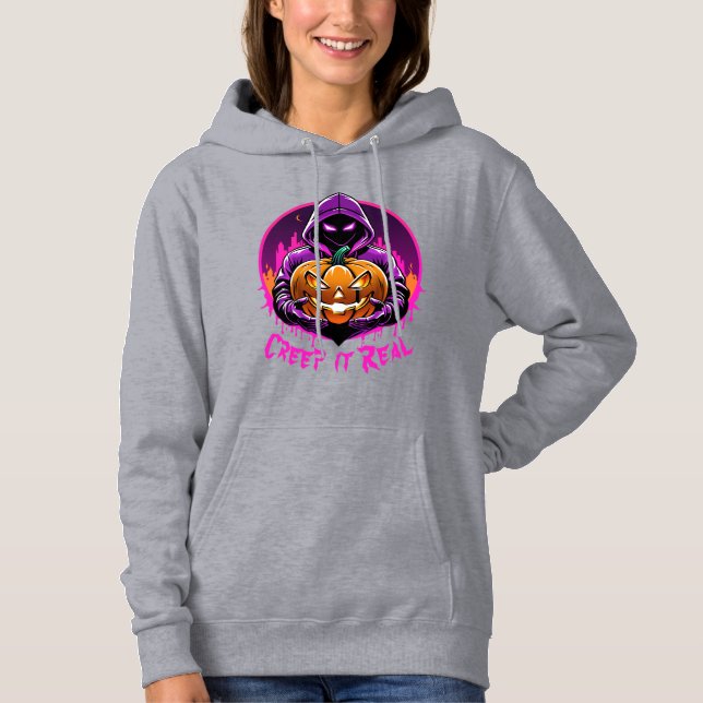 Camiseta Imaginem o Halloween Real, Horror (Frente)