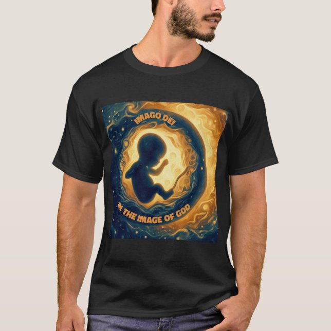 Camiseta Imago Dei Imagem de Deus Bebê na Mulher (Frente)