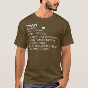 Camiseta Imani Nome Imani Definição Imani Nome Feminino Ima