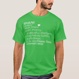Camiseta Imani Nome Imani Definição Imani Nome Feminino Ima