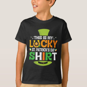 Camiseta Ímãs Moedas de Ouro Trevos Irlandeses Este É o Meu