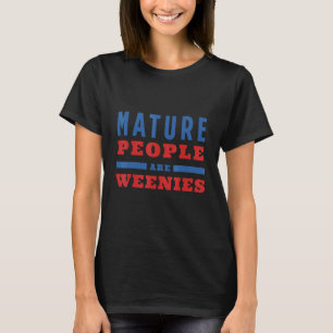 Camiseta Imaturidade Design Amadurecida Pessoas São Inimáve