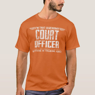 Camiseta Imhat Oficial de Justiça Lendário engraçado