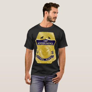 Camiseta Imigração de Crachá de patrulha de fronteira dos E
