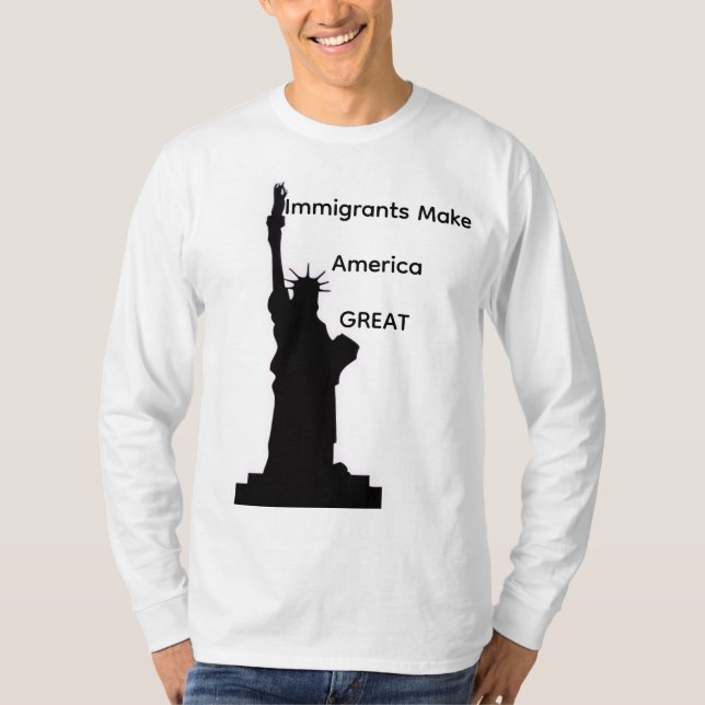 Camiseta Imigração EUA (Frente)