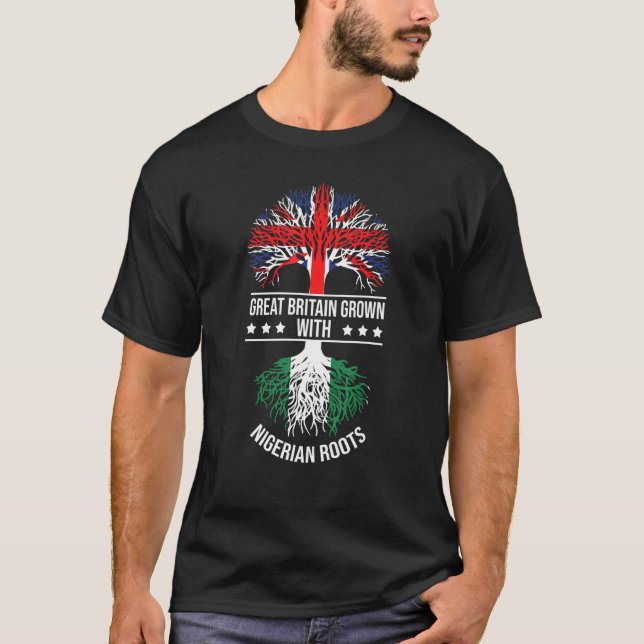 Camiseta Imigrante Imigrante Excelente de Raízes nigeriana  (Frente)