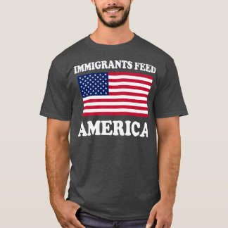 Camiseta Imigrantes alimentam os EUA