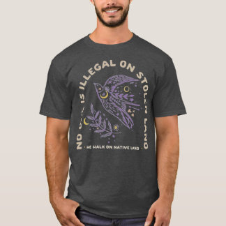 Camiseta Imigrantes Fazem a América Grande Ninguém é Ilegal