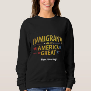 Camiseta Imigrantes fazem Excelente da América celebrar igu