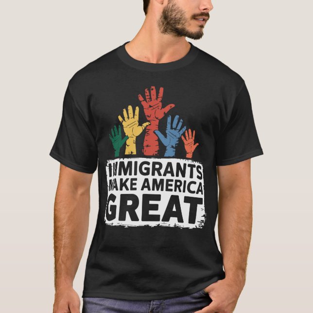 Camiseta Imigrantes fazem Excelente na América (Frente)