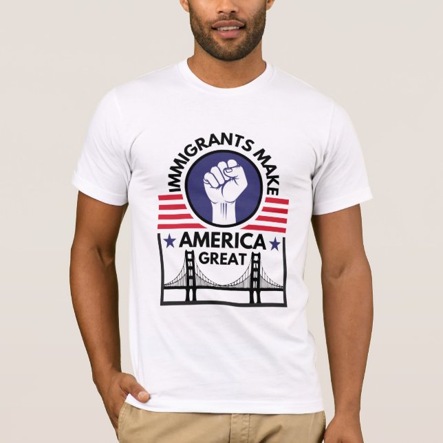 Camiseta Imigrantes fazem Excelente na América (Frente)