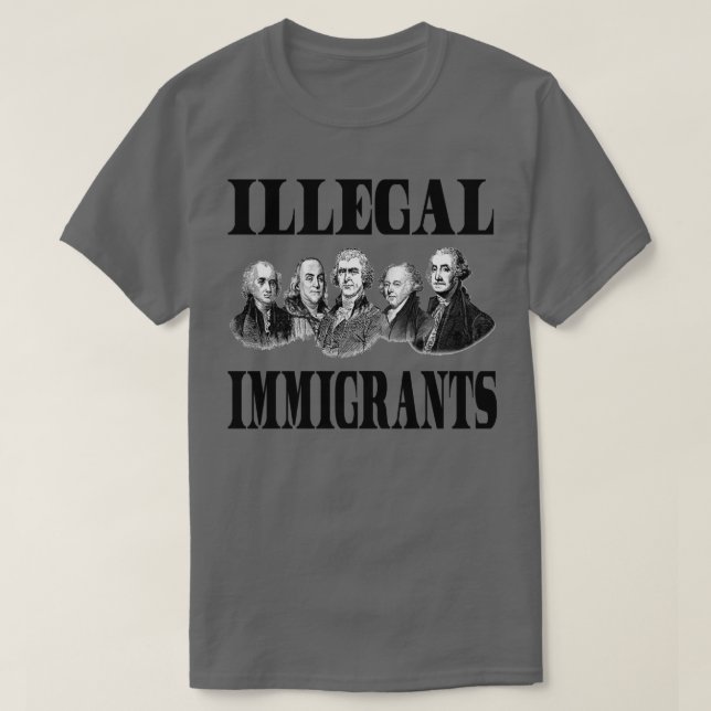 Camiseta Imigrantes ilegais (Frente do Design)