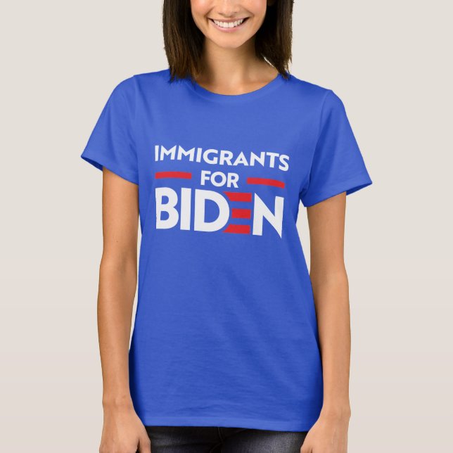 CAMISETA IMIGRANTES PARA JOE BIDEN (Frente)