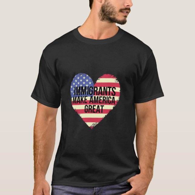Camiseta Imigrantes Tornam a América Grande (Frente)