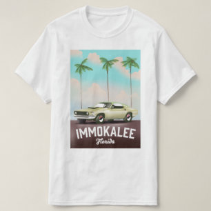 Camiseta Immokalee Florida Supercar poster de viagens