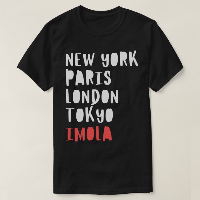 Camiseta Imola City Lover Itália Traveler Feriados Souvenir (Frente do Design)