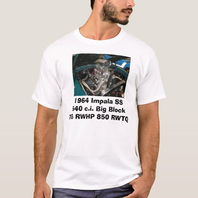Camiseta impala,    Impala 1964 SS 540 c.i. Block705 (Frente)