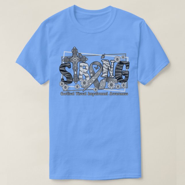 Camiseta Imparidade visual cortical Sensibilização entre fa (Frente do Design)