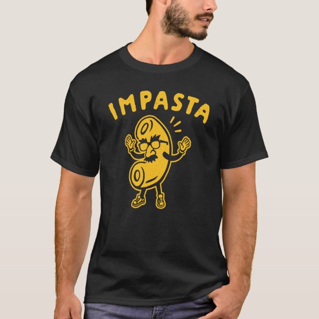 Camiseta Impasta Imposter Sarcastic Pasta Italia Fast Comid (Frente)