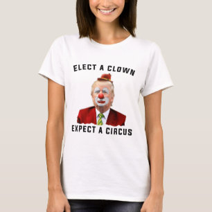Camiseta Impeach Anti-Trump Eleve Um Palhaço Esperando Um C