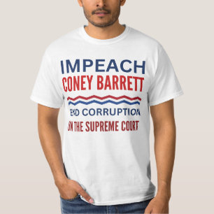 Camiseta Impeach Coney Barrett Corrupção do Supremo Tribuna